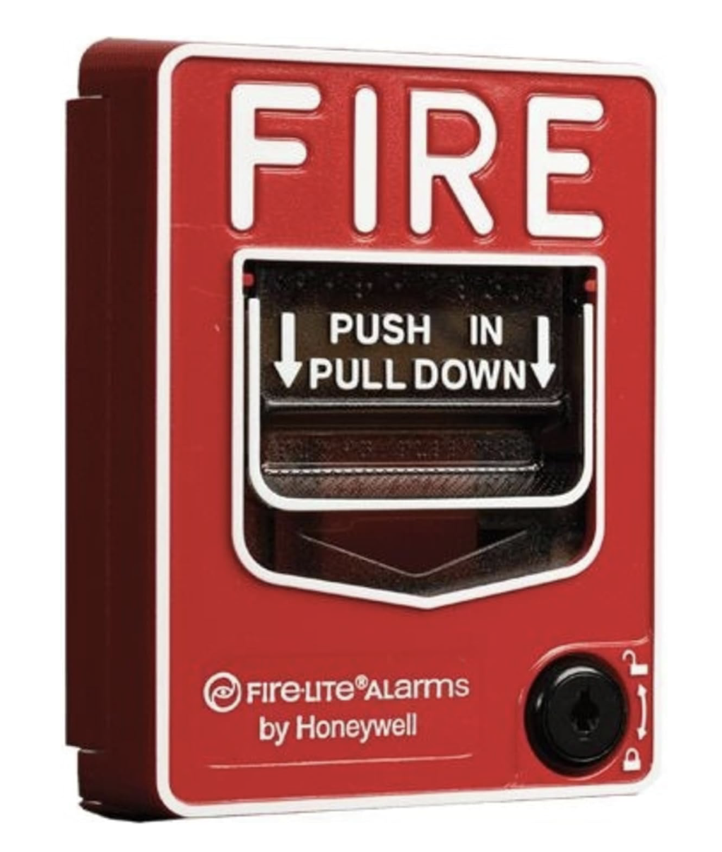 System Sensor BG-12LX - Manual Pull Station, Single Action, Red