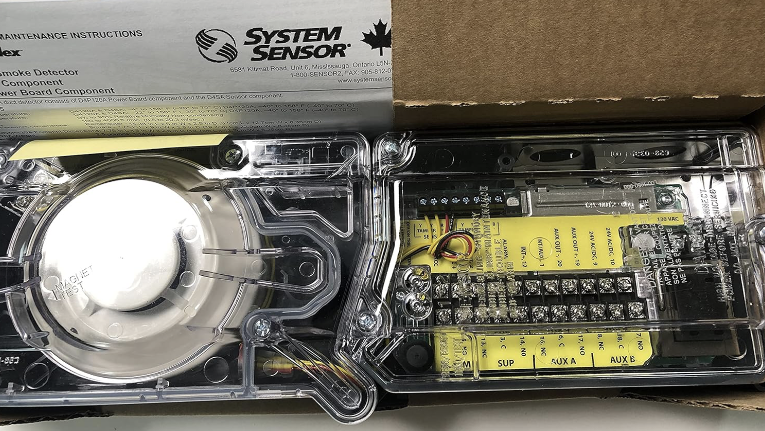 System Sensor D4120 - Duct Smoke Detector